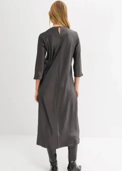 Damen bonprix Bekleidung·Pullover & Strickjacken|Kleider|Midikleid aus glänzendem Satin