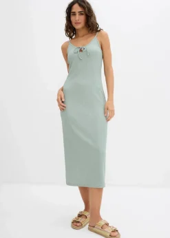 Midikleid aus leichtem Crêpe Damen Kleider|Nachhaltigere Materialien