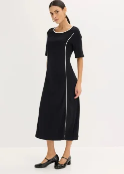 Best Midikleid aus Punto di Roma Damen Bekleidung·Pullover & Strickjacken|Kleider