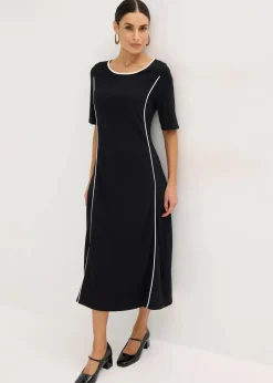 Best Midikleid aus Punto di Roma Damen Bekleidung·Pullover & Strickjacken|Kleider