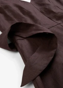Damen bonprix Bekleidung·Pullover & Strickjacken|Premium|Midikleid aus reinem Leinen