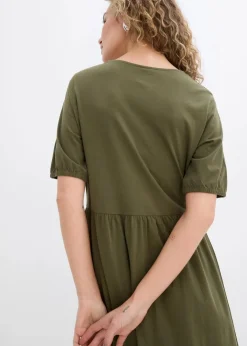 Damen bonprix Bekleidung·Pullover & Strickjacken|Kleider|Midikleid aus reiner Baumwolle