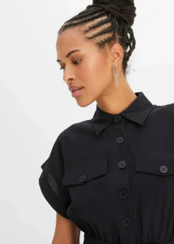 Damen bonprix Bekleidung·Pullover & Strickjacken|Kleider|Midikleid aus reiner Baumwolle
