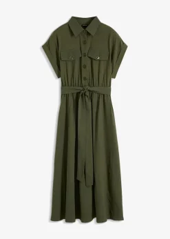 Outlet Midikleid aus reiner Baumwolle Damen Kleider|Bekleidung·Pullover & Strickjacken