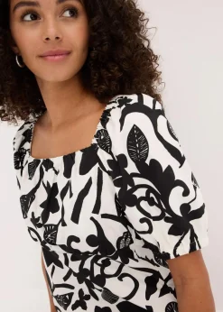 Damen bonprix Kleider|Bekleidung·Pullover & Strickjacken|Midikleid aus reiner Bio-Baumwolle