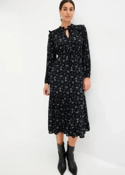 Sale Midikleid aus reiner Viskose Damen Nachhaltigere Materialien|Kleider