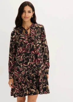 Damen bonprix Bekleidung·Pullover & Strickjacken|Kleider|Midikleid aus reiner Viskose
