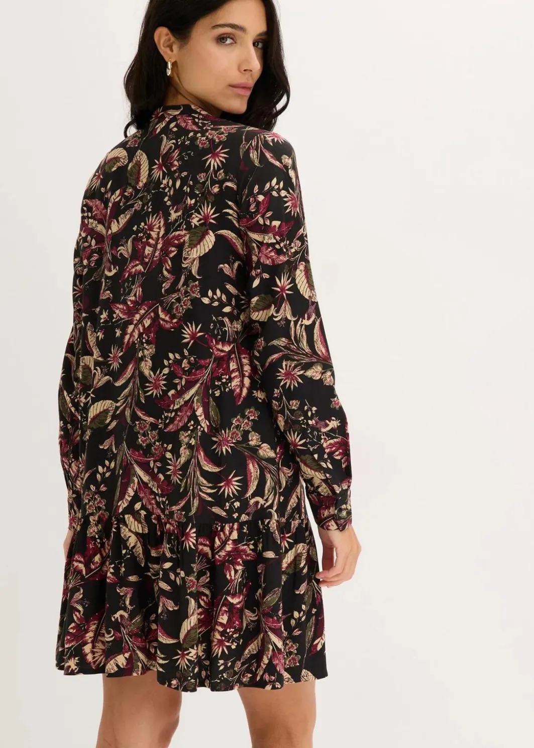 Damen bonprix Bekleidung·Pullover & Strickjacken|Kleider|Midikleid aus reiner Viskose