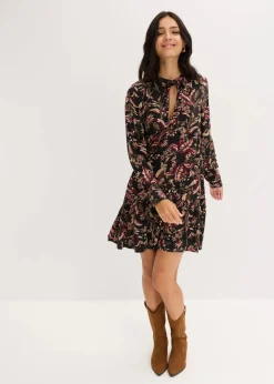 Damen bonprix Bekleidung·Pullover & Strickjacken|Kleider|Midikleid aus reiner Viskose