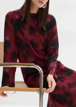 Outlet Midikleid aus Satin Damen Bekleidung·Pullover & Strickjacken|Kleider