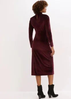 Sale Midikleid aus softem Samt Damen Bekleidung·Pullover & Strickjacken|Kleider