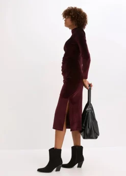 Sale Midikleid aus softem Samt Damen Bekleidung·Pullover & Strickjacken|Kleider