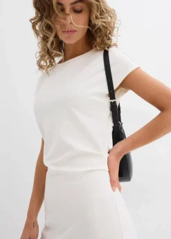Sale Midikleid aus softem Viskose-Mix Damen Bekleidung·Pullover & Strickjacken|Kleider