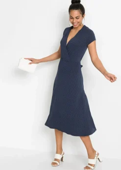 Damen bonprix Bekleidung·Pullover & Strickjacken|Kleider|Midikleid aus Viksose-Mix