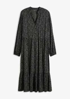 Damen bonprix Bekleidung·Pullover & Strickjacken|Nachhaltigere Materialien|Midikleid aus Viskose