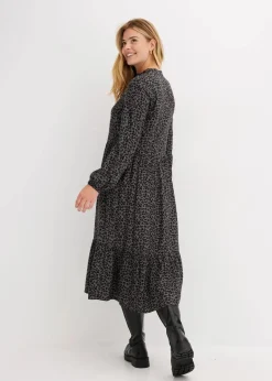 Damen bonprix Bekleidung·Pullover & Strickjacken|Nachhaltigere Materialien|Midikleid aus Viskose