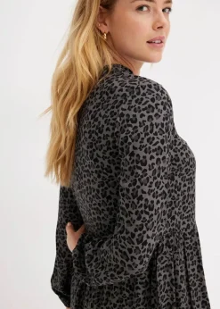 Damen bonprix Bekleidung·Pullover & Strickjacken|Nachhaltigere Materialien|Midikleid aus Viskose