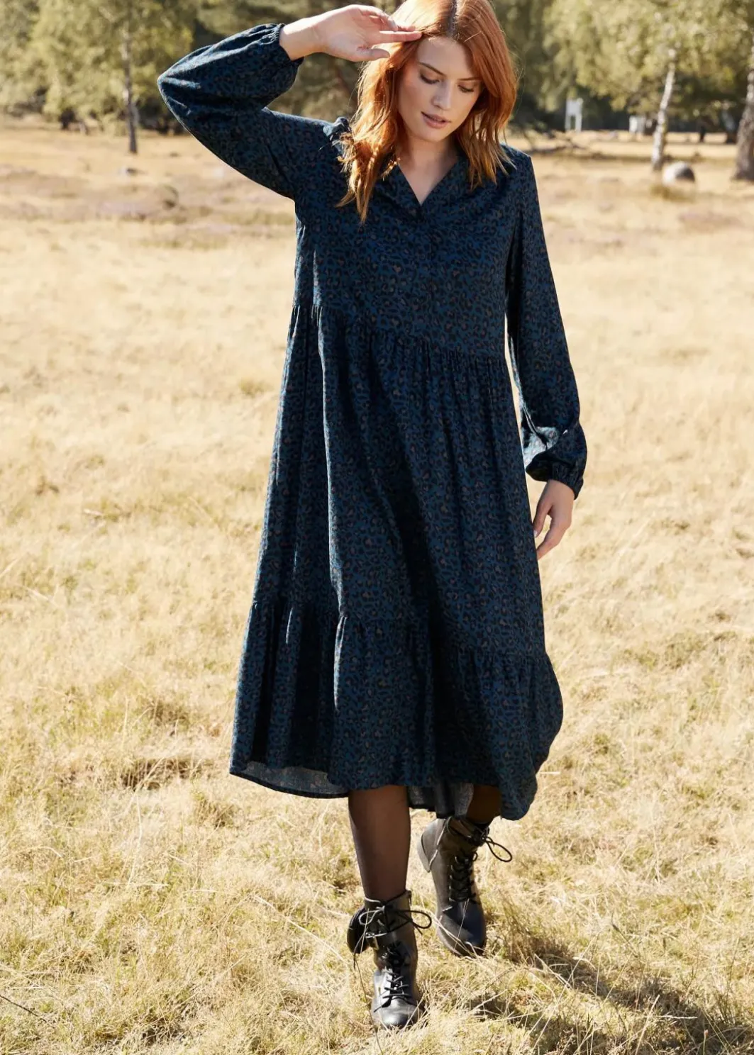 Best Midikleid aus Viskose Damen Kleider|Nachhaltigere Materialien
