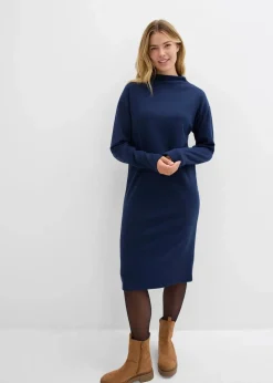 Hot Midikleid aus Viskose-Mix Damen Bekleidung·Pullover & Strickjacken|Kleider