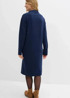 Hot Midikleid aus Viskose-Mix Damen Bekleidung·Pullover & Strickjacken|Kleider