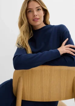 Hot Midikleid aus Viskose-Mix Damen Bekleidung·Pullover & Strickjacken|Kleider