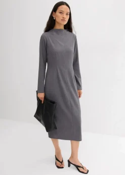 Damen bonprix Bekleidung·Pullover & Strickjacken|Kleider|Midikleid aus Viskose-Mix