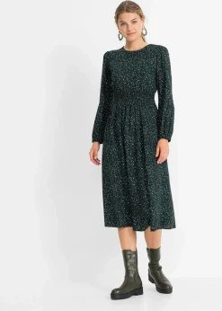 Clearance Midikleid mit Blumenprint Damen Kleider|Nachhaltigere Materialien