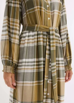Hot Midikleid mit Schluppe Damen Bekleidung·Pullover & Strickjacken|Kleider