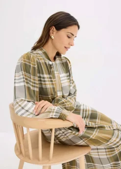 Hot Midikleid mit Schluppe Damen Bekleidung·Pullover & Strickjacken|Kleider