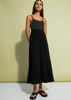 Discount Midikleid mit Stickerei Damen Kleider|Bekleidung·Pullover & Strickjacken