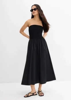 Damen bonprix Kleider|Bekleidung·Pullover & Strickjacken|Midikleid mit Trägervariante
