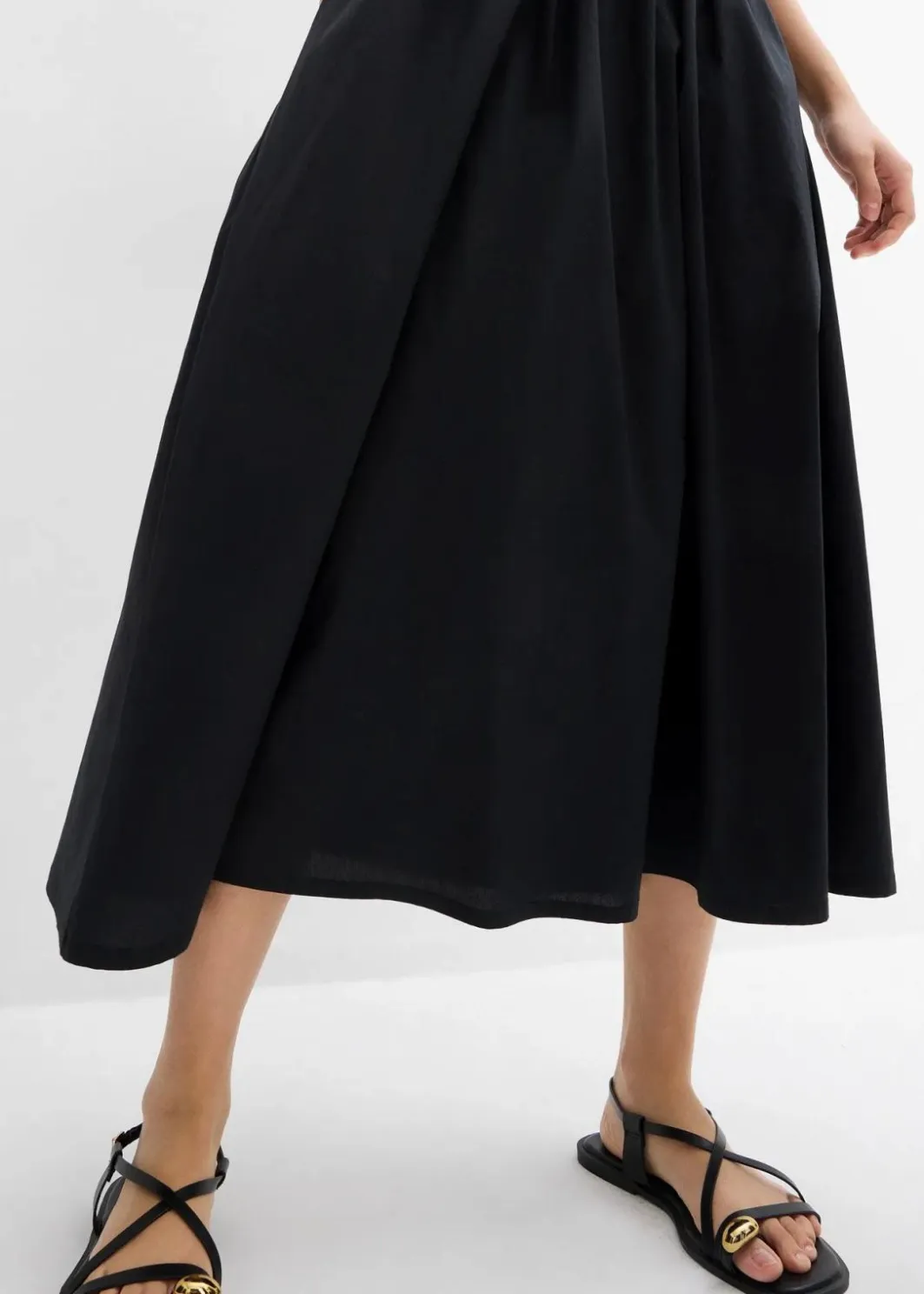 Damen bonprix Kleider|Bekleidung·Pullover & Strickjacken|Midikleid mit Trägervariante