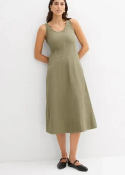 Outlet Midikleid mit vertikalen Nähten Damen Bekleidung·Pullover & Strickjacken|Kleider
