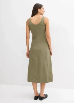Outlet Midikleid mit vertikalen Nähten Damen Bekleidung·Pullover & Strickjacken|Kleider