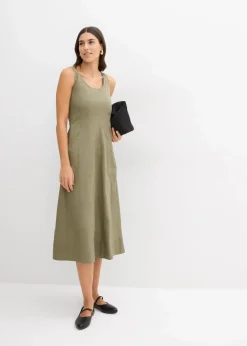 Outlet Midikleid mit vertikalen Nähten Damen Bekleidung·Pullover & Strickjacken|Kleider