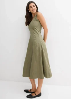 Outlet Midikleid mit vertikalen Nähten Damen Bekleidung·Pullover & Strickjacken|Kleider