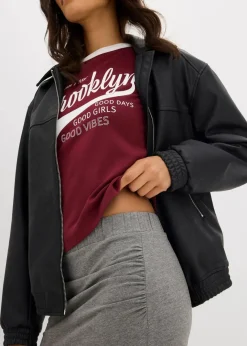 Damen bonprix Bekleidung·Sportbekleidung|Röcke|Midirock aus fließender Viskose
