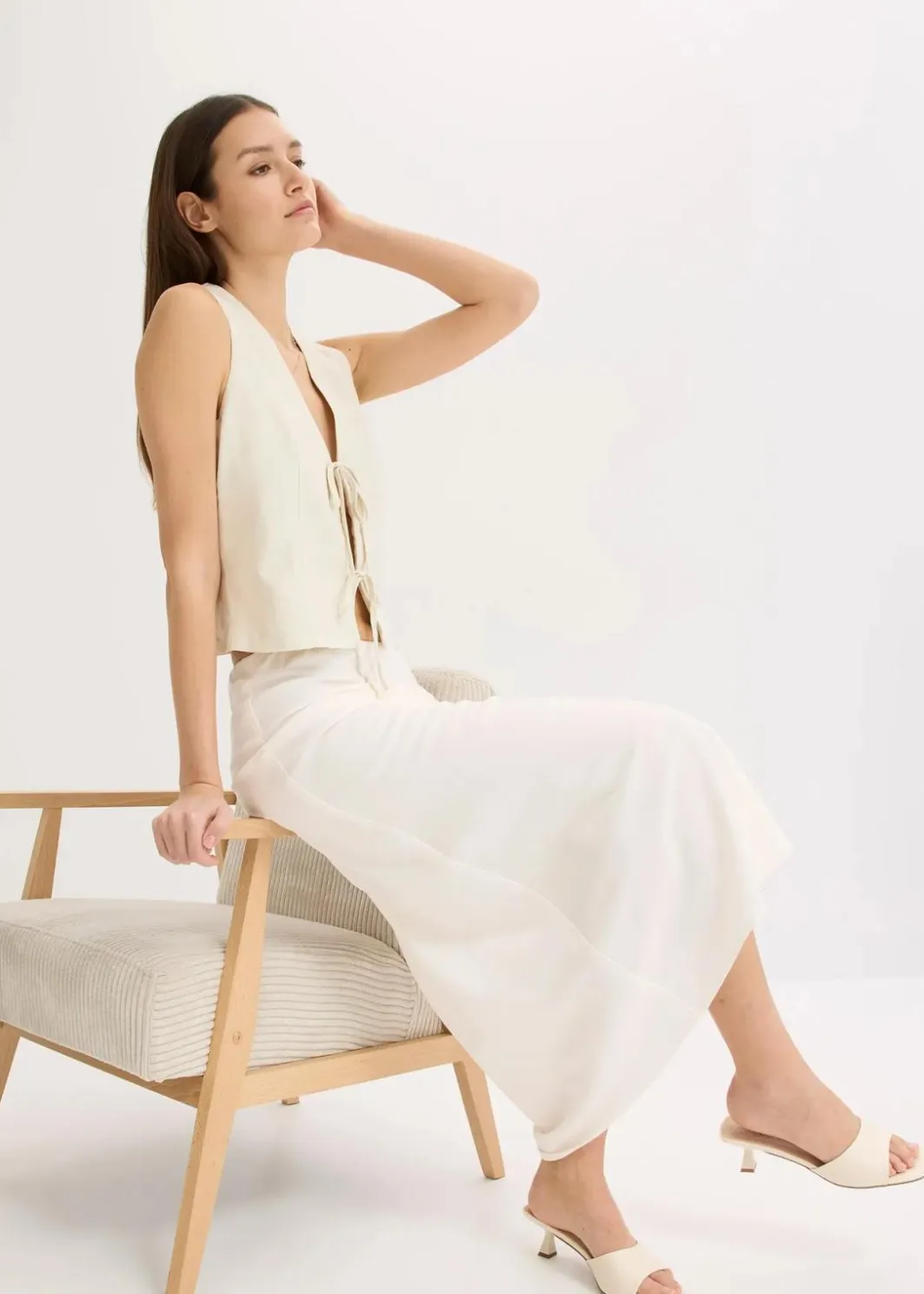 Outlet Midirock aus Satin Damen Bekleidung·Sportbekleidung|Röcke