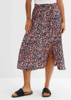 Outlet Midirock aus Viskose Damen Bekleidung·Sportbekleidung|Röcke