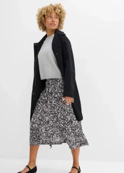 Sale Midirock aus Viskose Damen Röcke|Bekleidung·Sportbekleidung