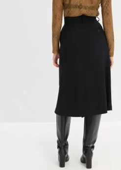 Outlet Midirock aus Viskose-Mix Damen Bekleidung·Sportbekleidung|Röcke