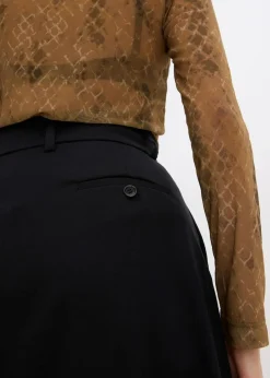 Outlet Midirock aus Viskose-Mix Damen Bekleidung·Sportbekleidung|Röcke