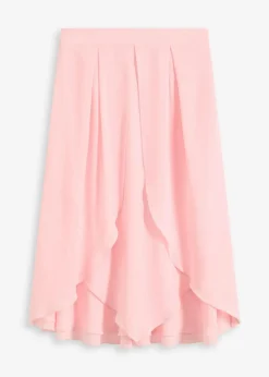Best Midirock mit Ruffle und Chiffon Damen Röcke