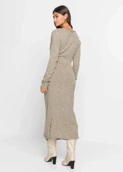 Clearance Midi-Strickkleid Damen Kleider|Strickmode