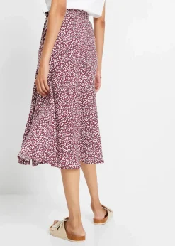 New Midi-Viskoserock mit Taschen Damen Nachhaltigere Materialien|Röcke