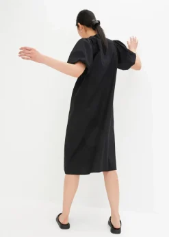 Online Midi-Web-Kleid aus Bio-Baumwolle Damen Bekleidung·Pullover & Strickjacken|Kleider