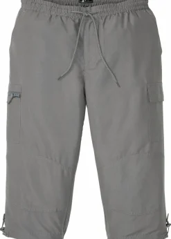 Herren bonprix Große Größen|Basics|Mikrofaser 3/4-Hose mit Komfortschnitt, Regular Fit