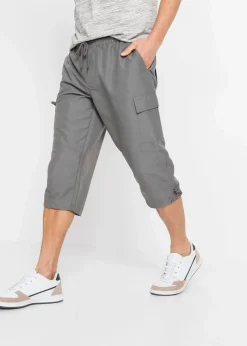 Herren bonprix Große Größen|Basics|Mikrofaser 3/4-Hose mit Komfortschnitt, Regular Fit