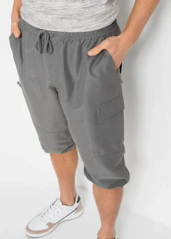 Herren bonprix Große Größen|Basics|Mikrofaser 3/4-Hose mit Komfortschnitt, Regular Fit
