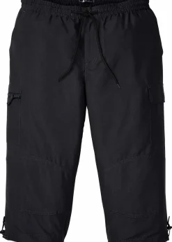 Online Mikrofaser 3/4-Hose mit Komfortschnitt, Regular Fit Herren Hosen|Basics